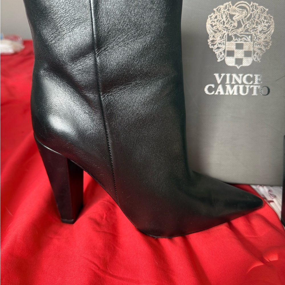 Vince Camuto Black Heeled Boots for Women